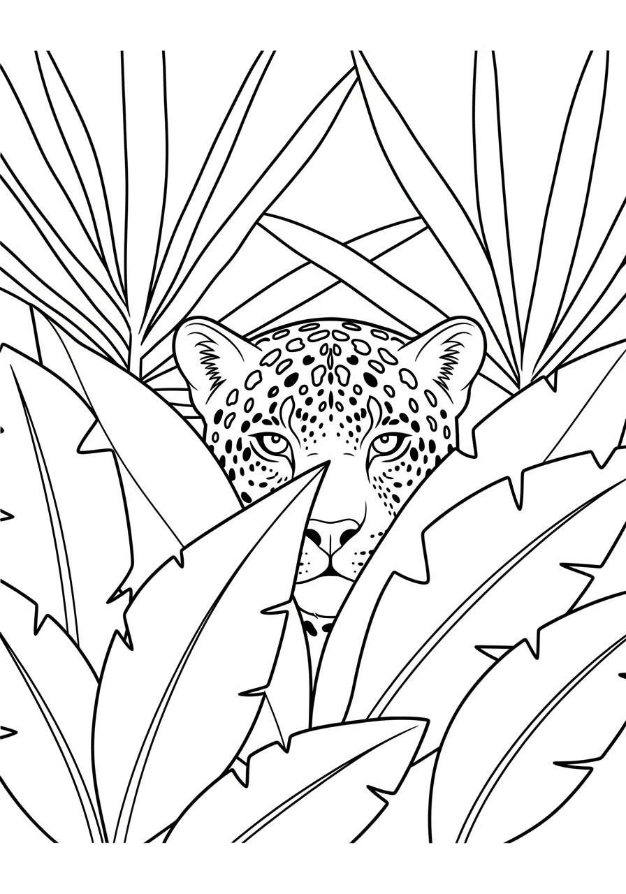 pdf stampare giaguaro da colorare