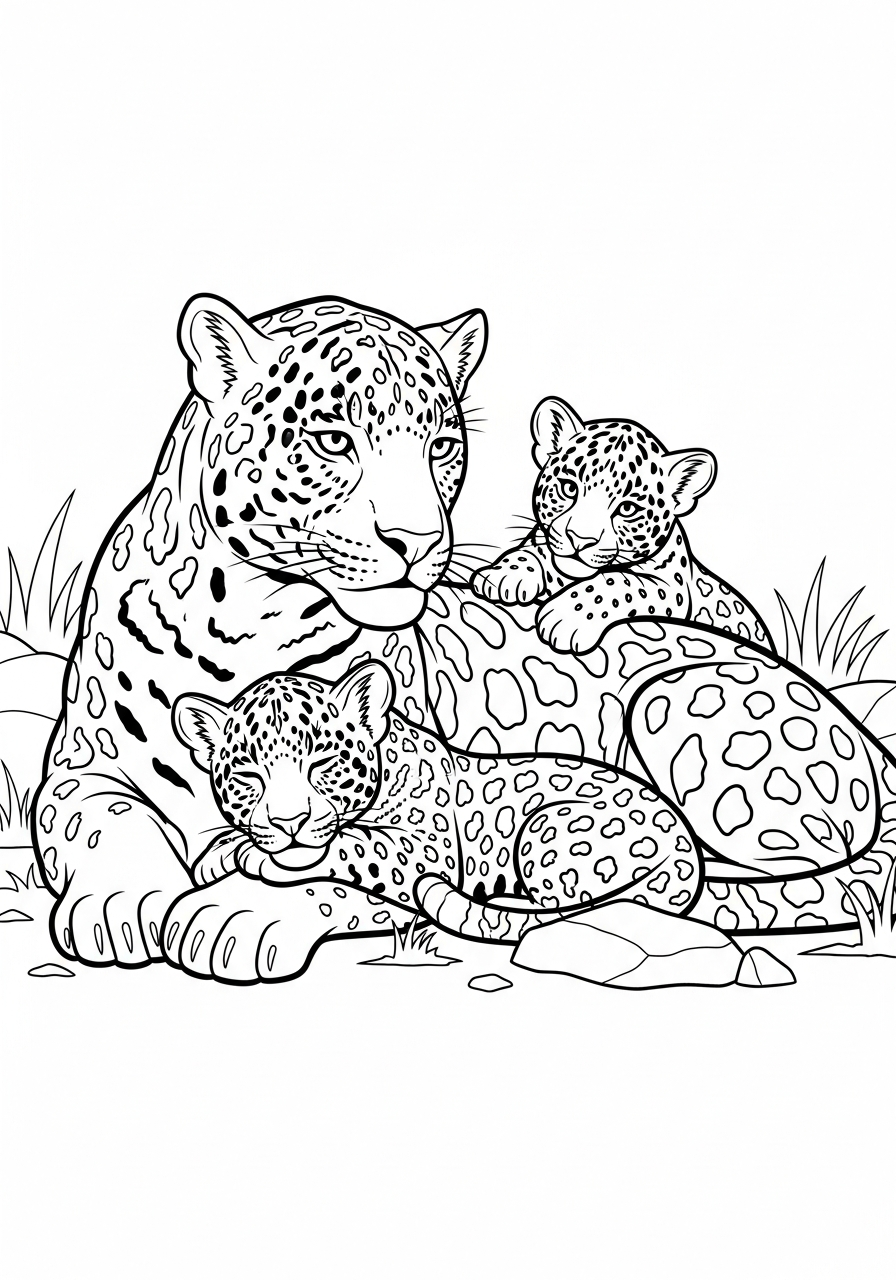 giaguaro da colorare e stampare a4