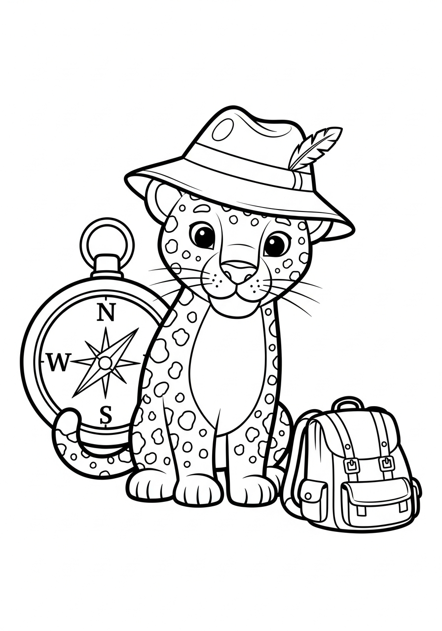 immagini di giaguaro da colorare e stampare 1