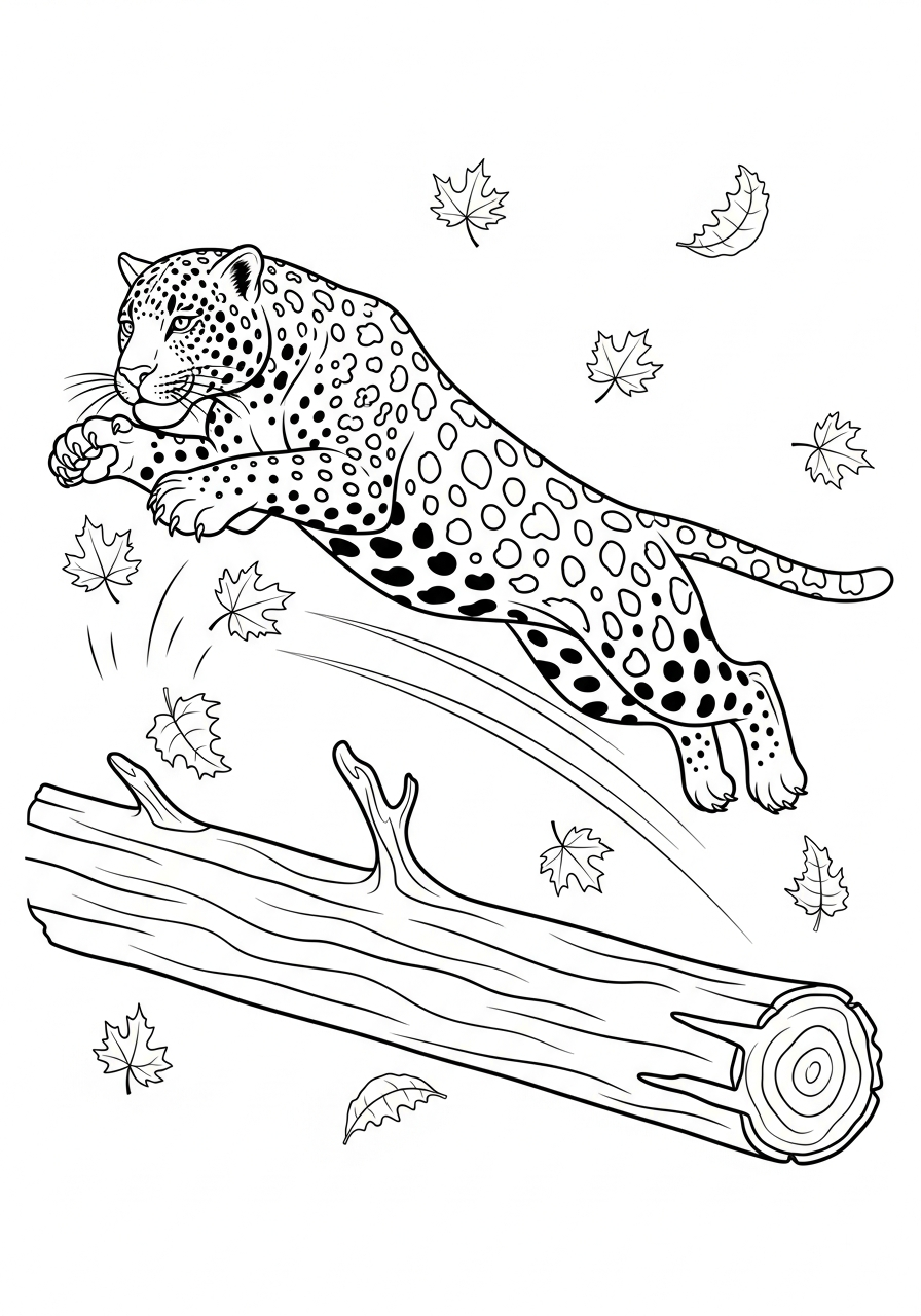 disegni da colorare per bambini pdf giaguaro