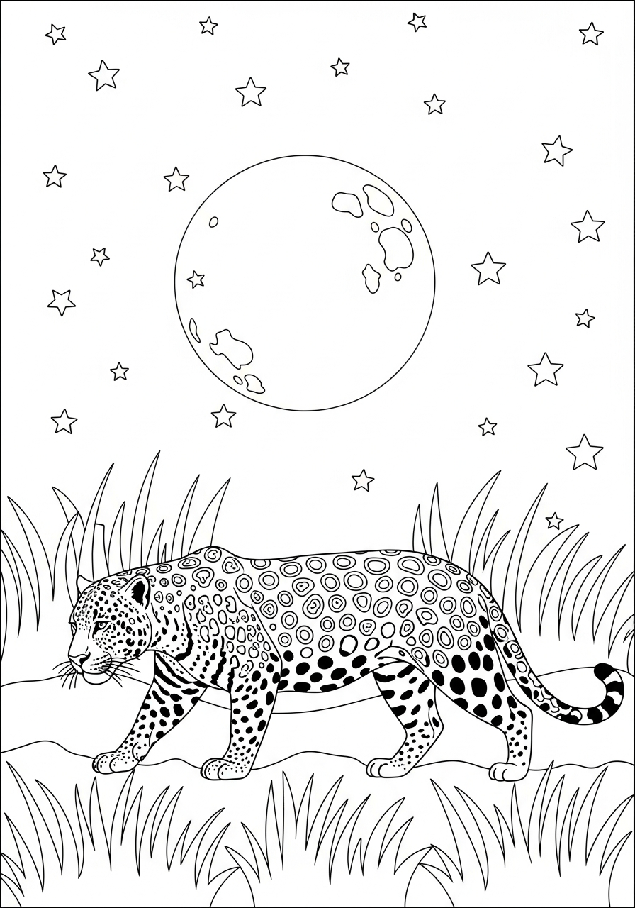 disegni giaguaro da colorare gratis