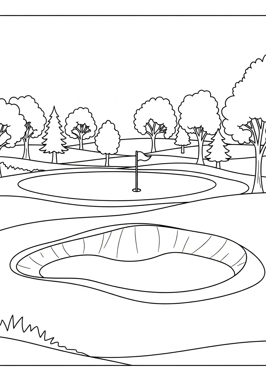 golf da colorare pdf