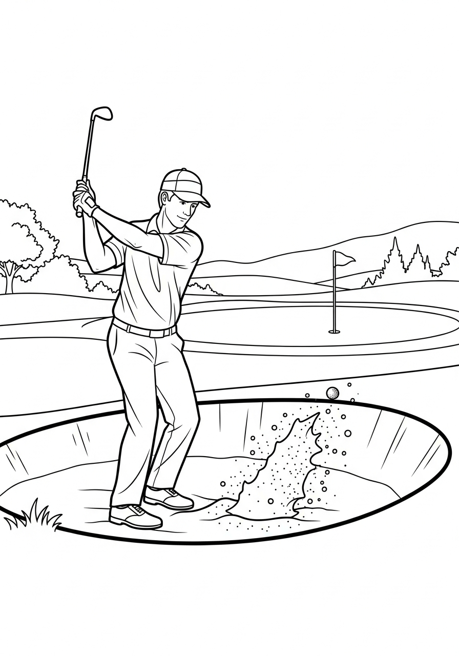 golf disegno da colorare