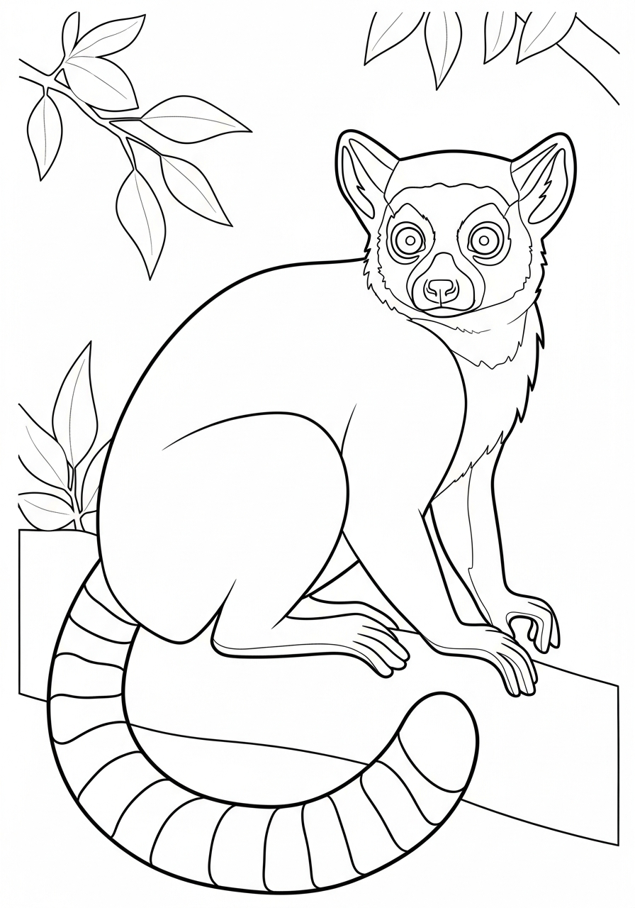 Lemure 20 immagini di lemure da stampare e colorare 1