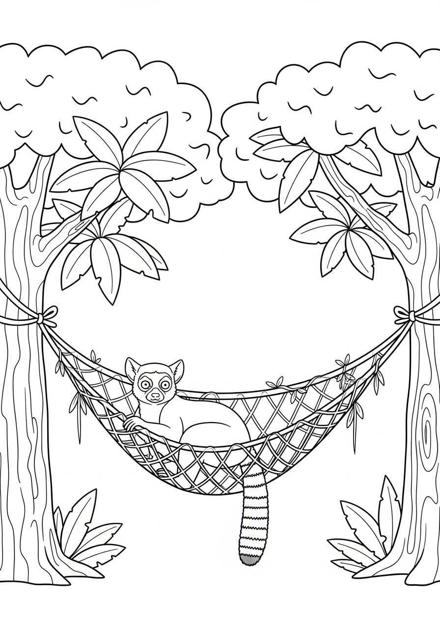 Lemure 10 lemure da colorare per bambini