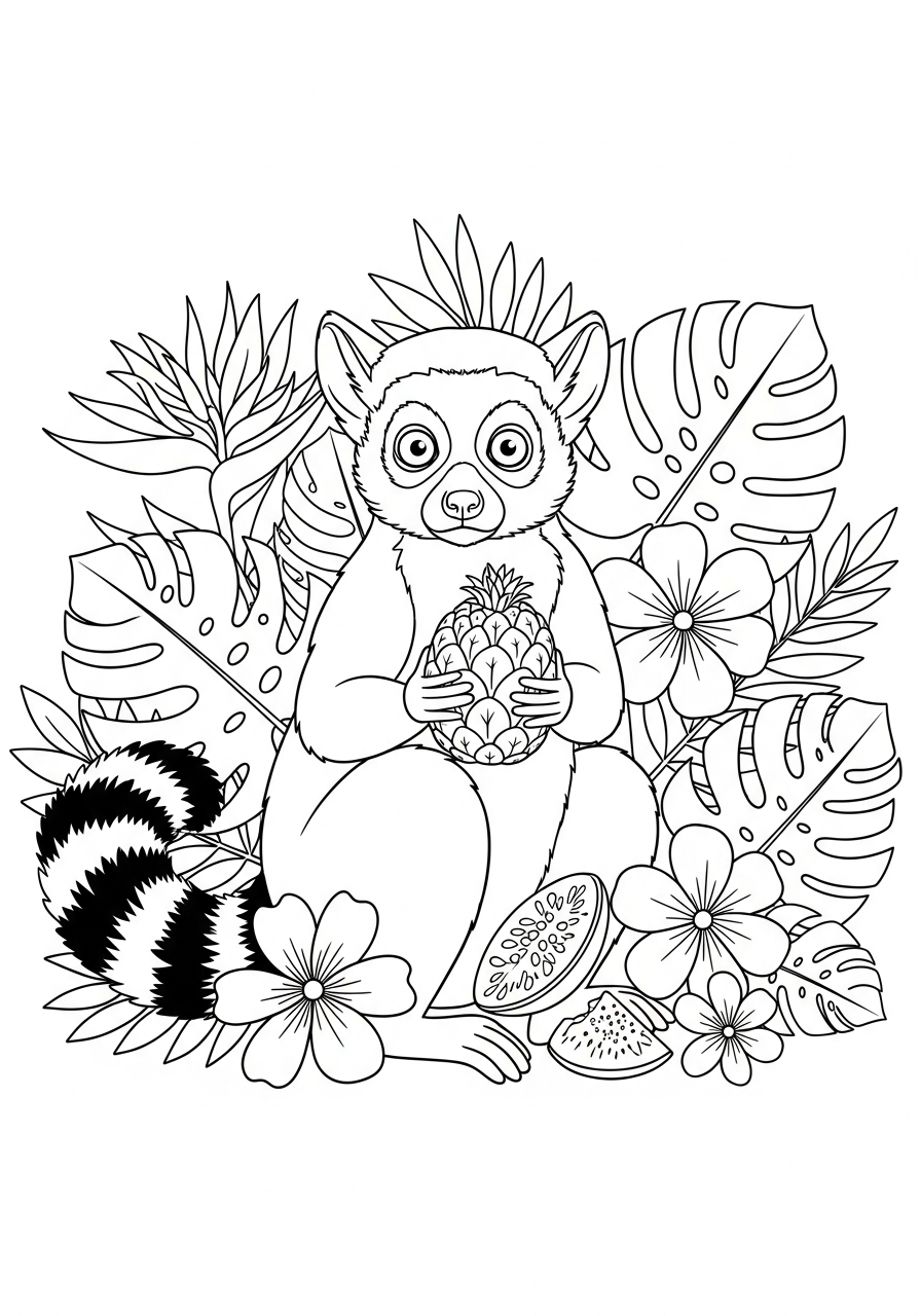 Lemure 9 lemure da stampare e colorare per bambini