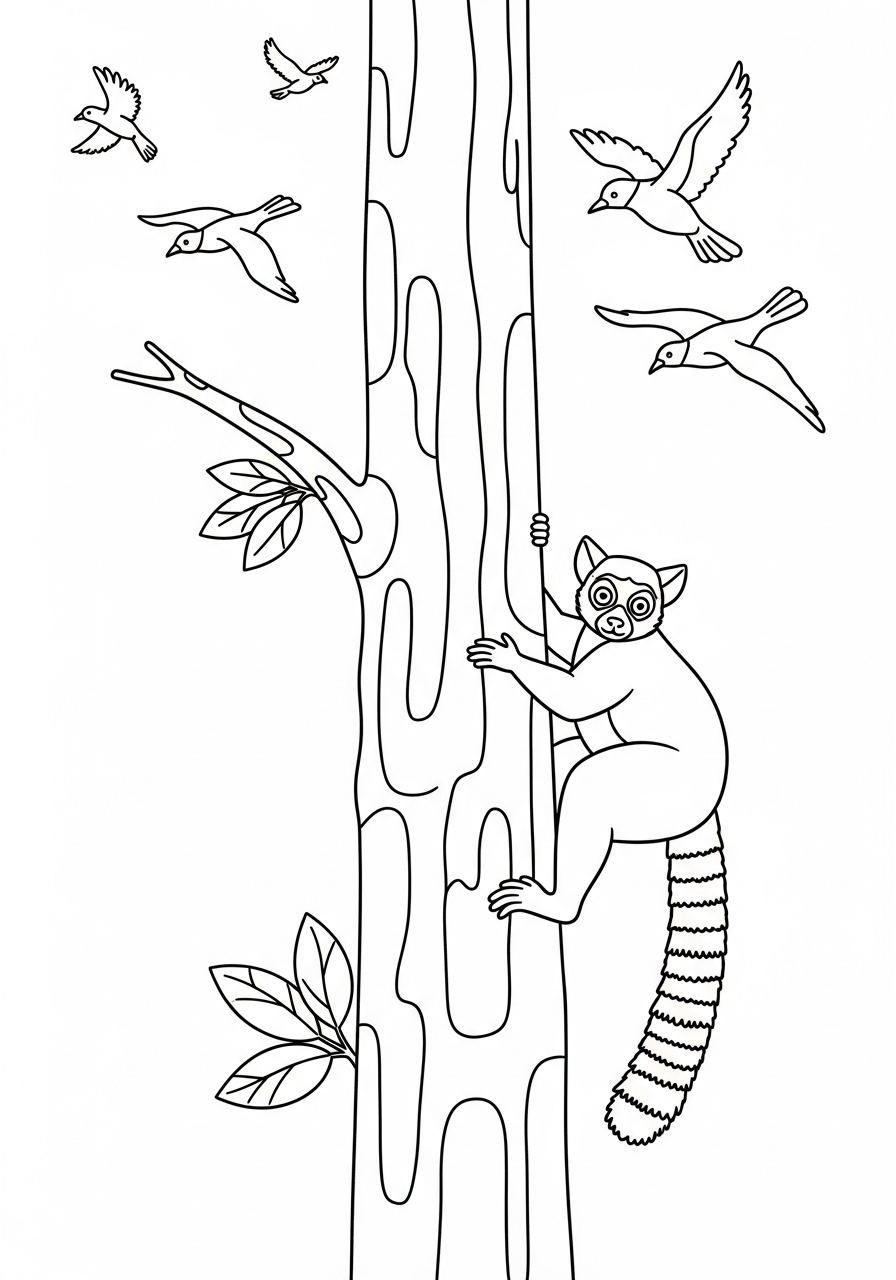 Lemure 7 lemure da colorare a4