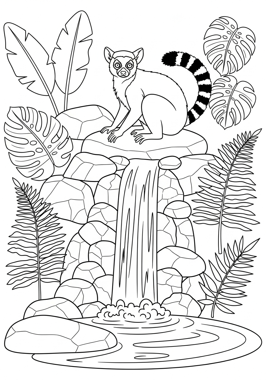 Lemure 5 lemure disegni da colorare per bambini maschi