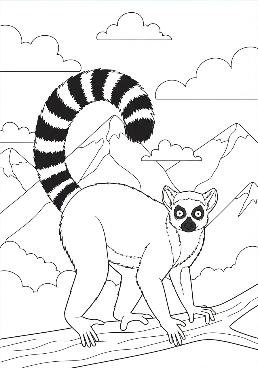 Lemure 12 lemure da stampare e colorare gratis