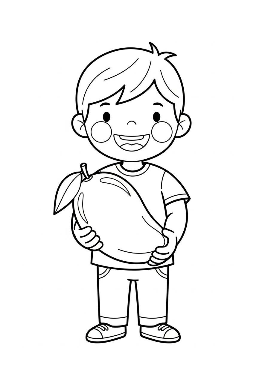 disegni da colorare mango da stampare 1