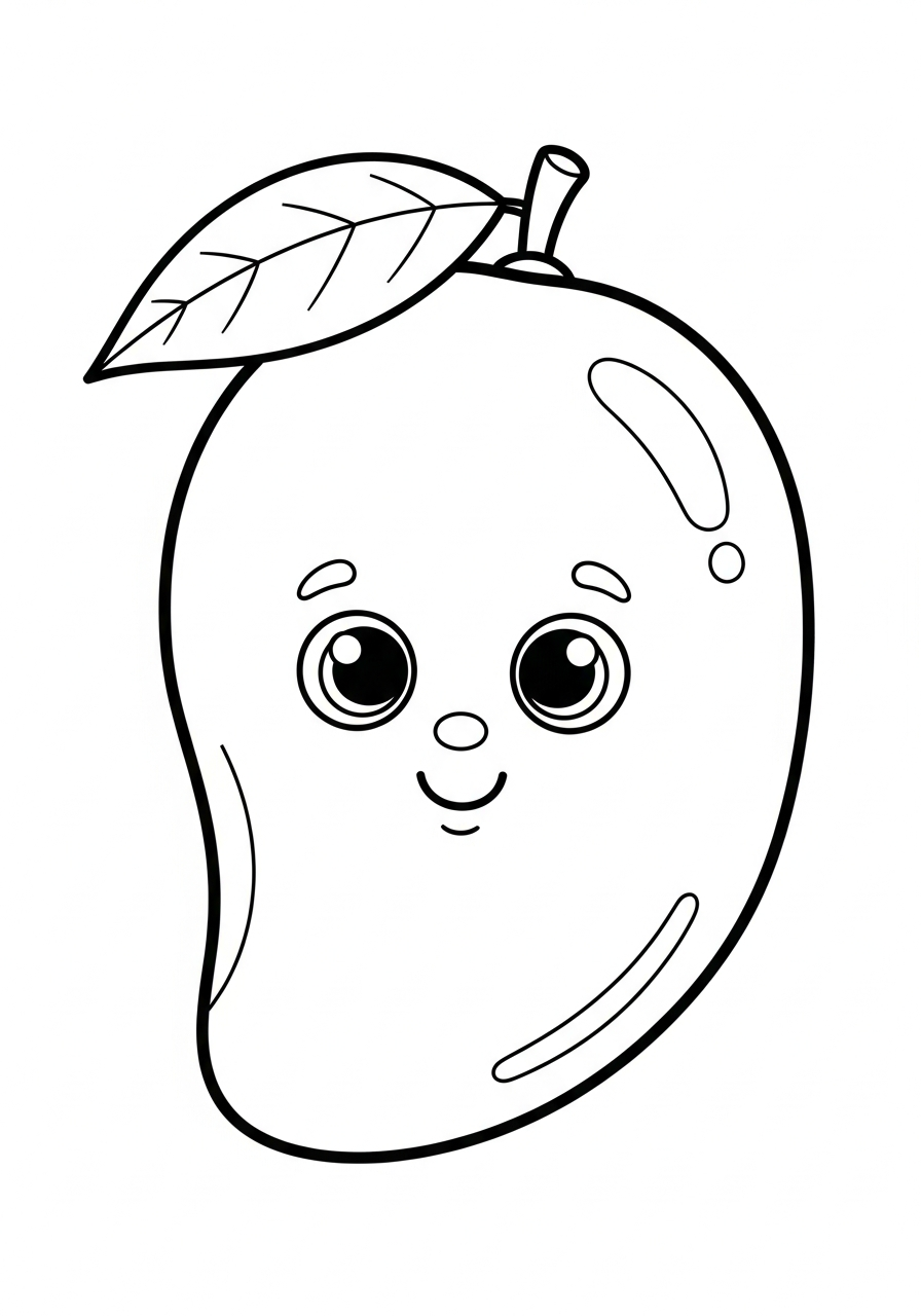 disegni da colorare mango da stampare