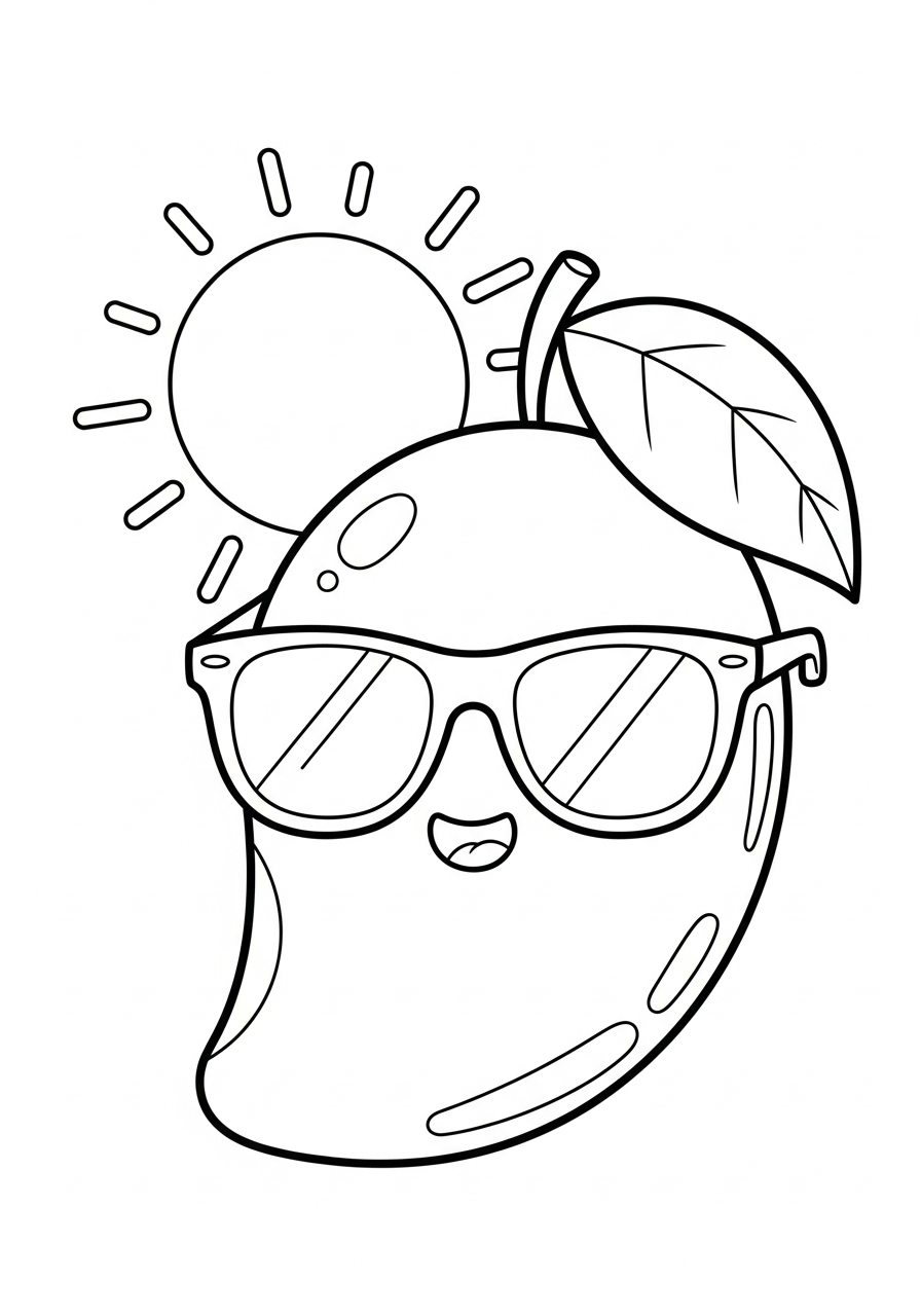 disegni di mango da colorare da stampare