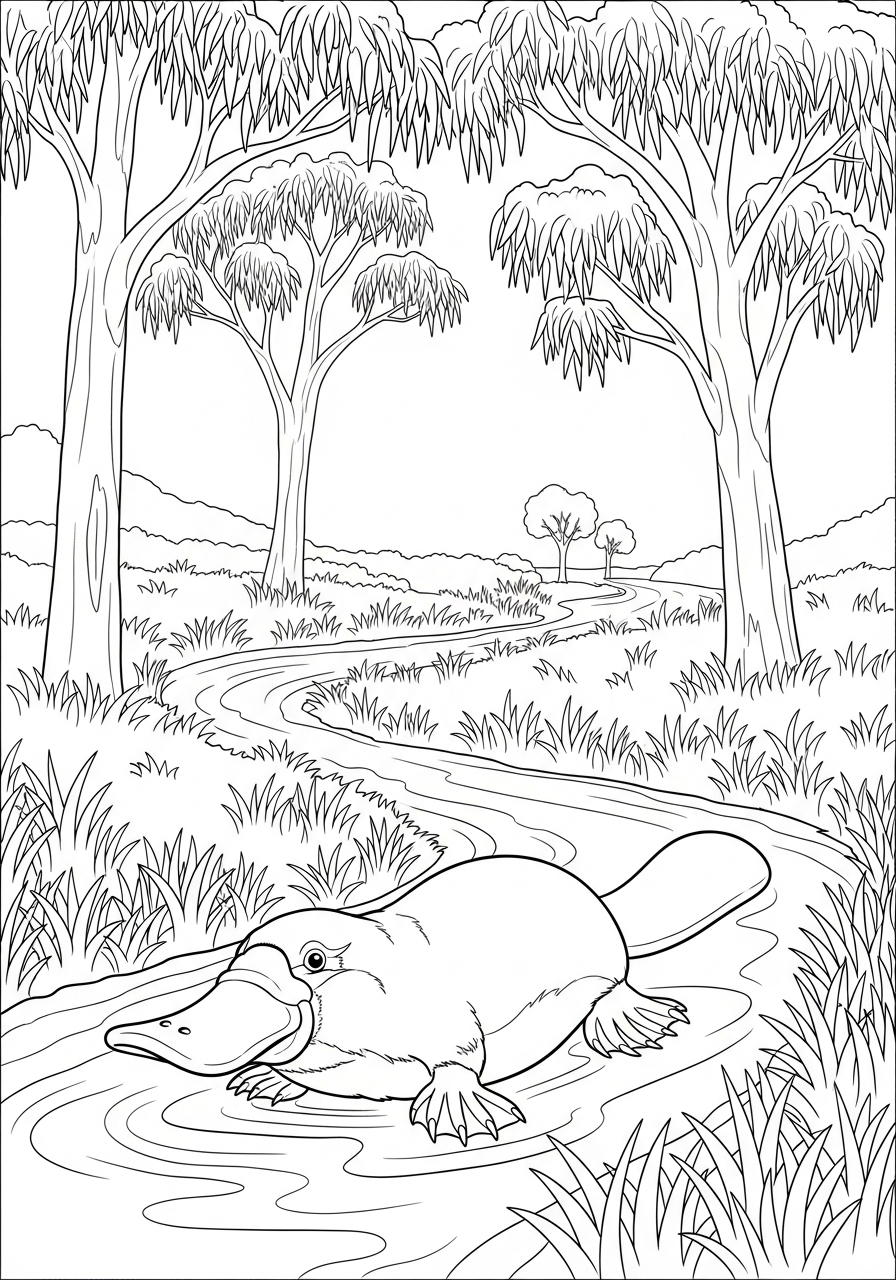 Ornitorinco 11 ornitorinco disegni da colorare per bambini maschi