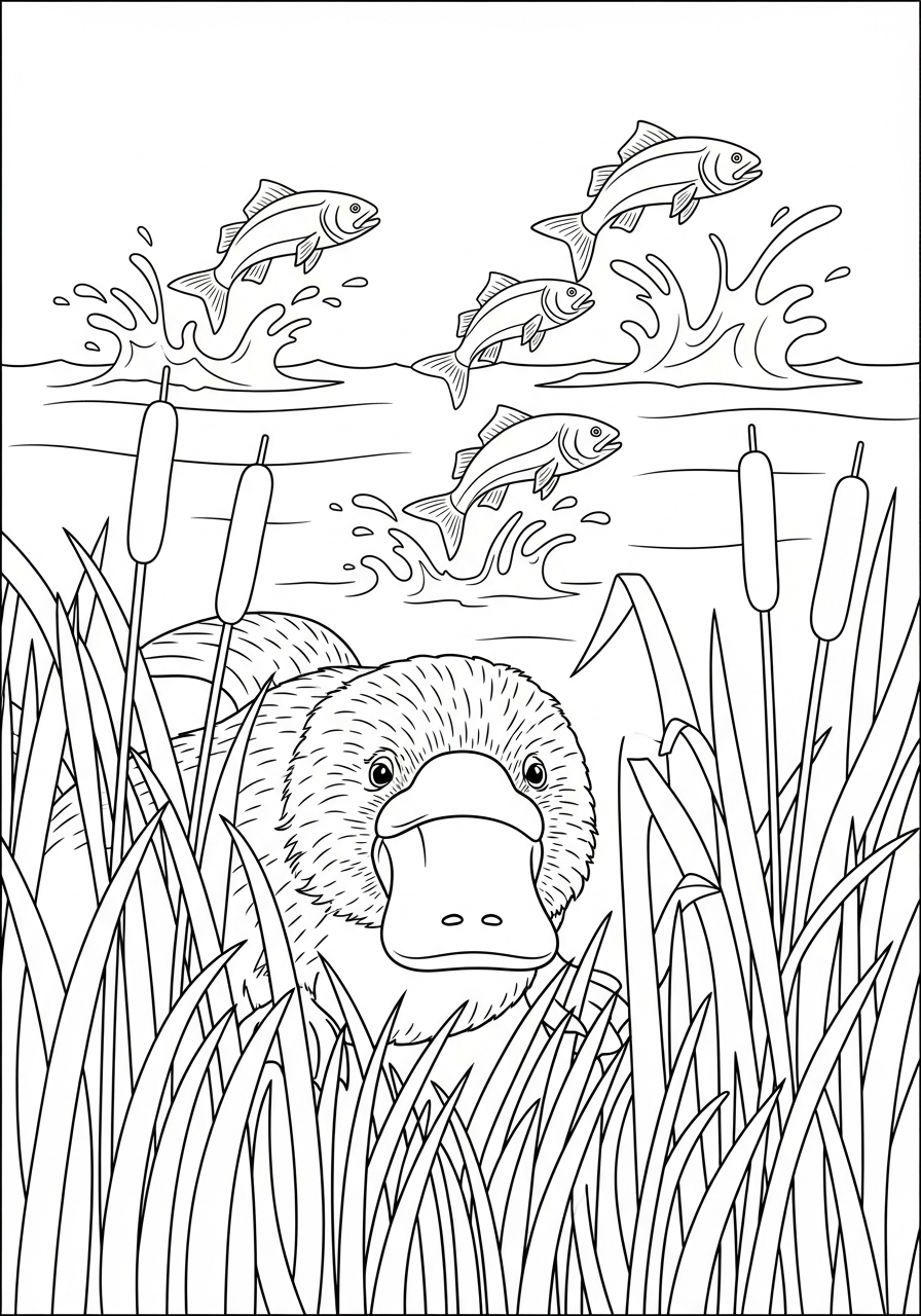 Ornitorinco 9 immagini da colorare di ornitorinco 1