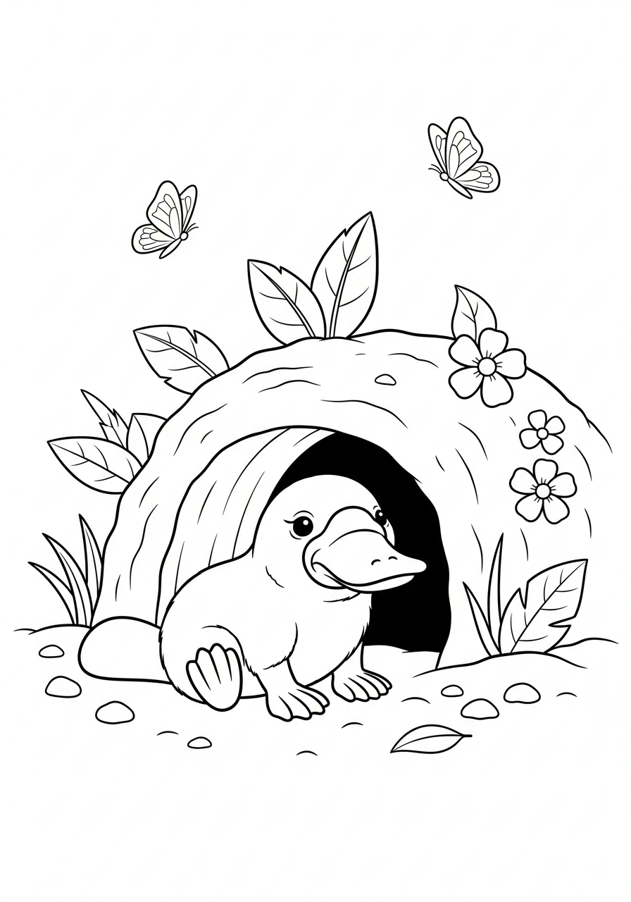 Ornitorinco 18 immagine ornitorinco da colorare