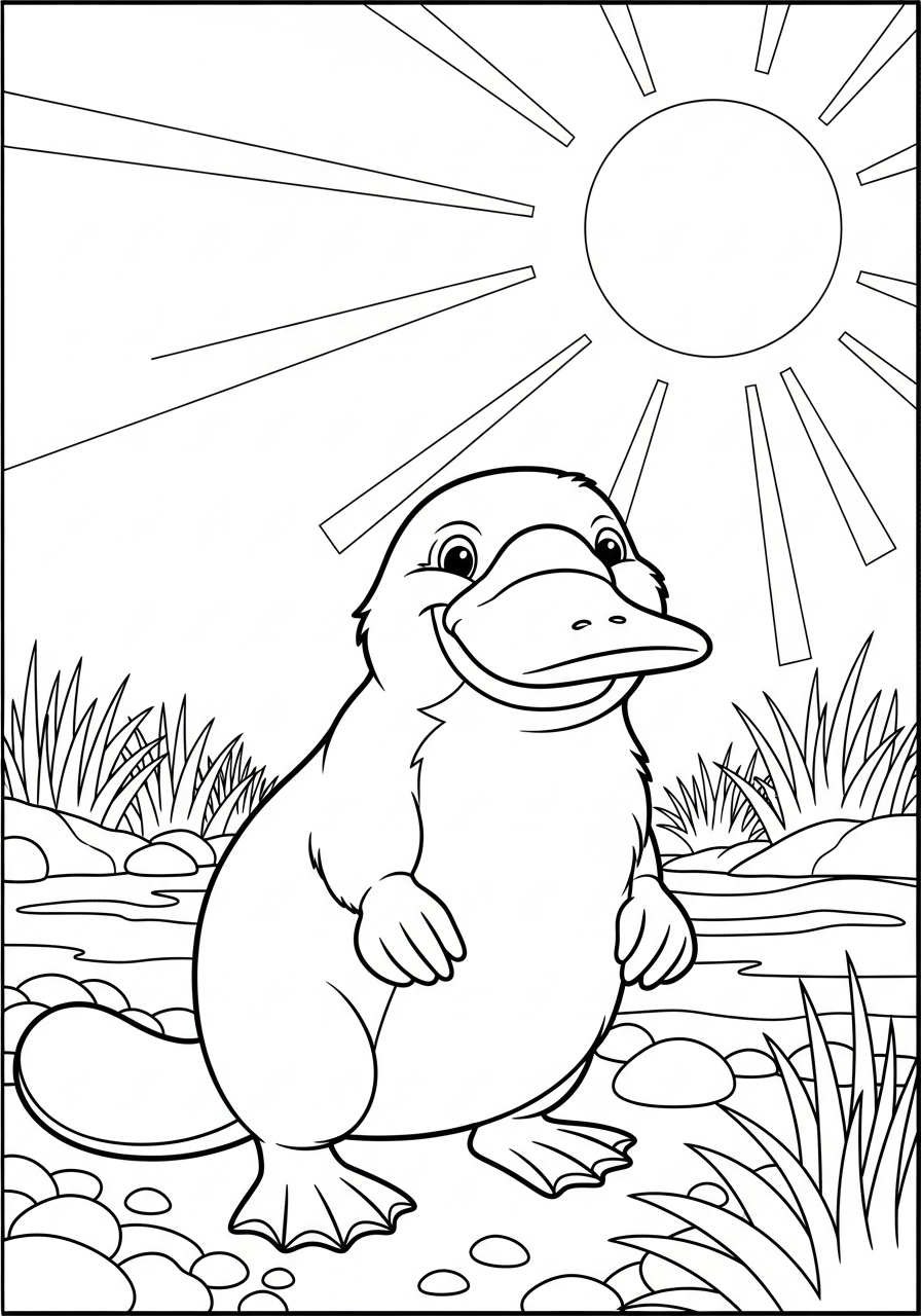 Ornitorinco 17 disegni da colorare per bambini pdf ornitorinco 1