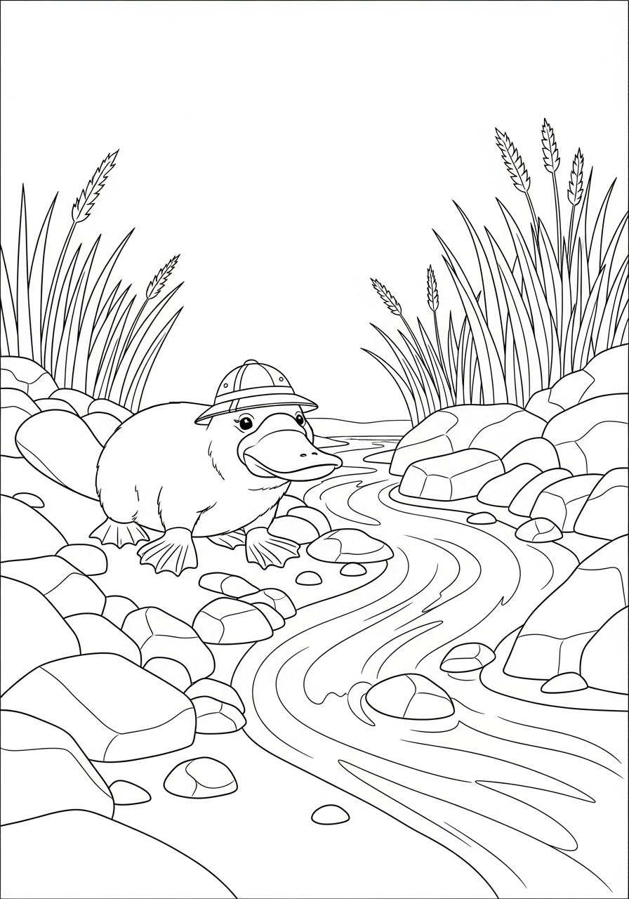 Ornitorinco 15 ornitorinco da colorare e stampare a4