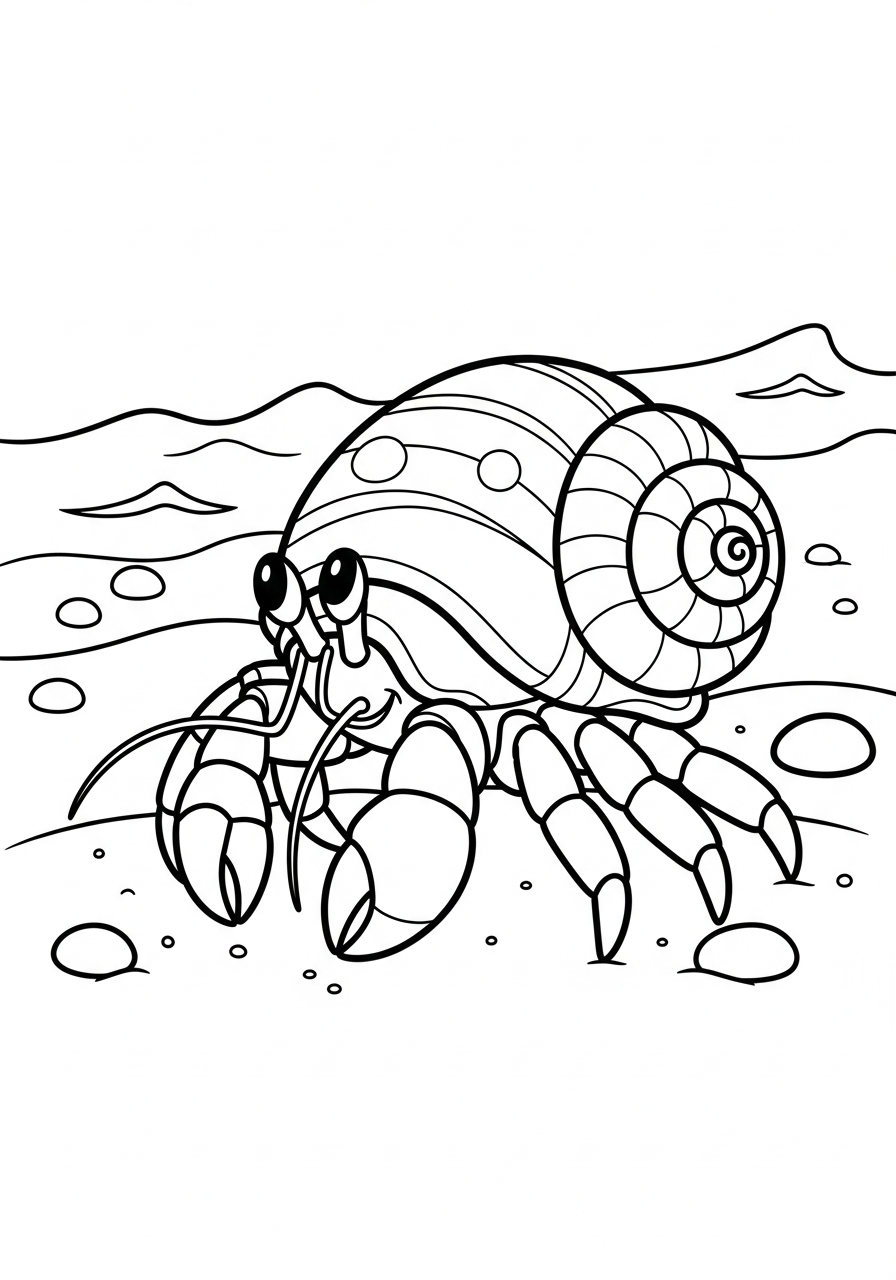 Paguro 21 paguro da colorare a4