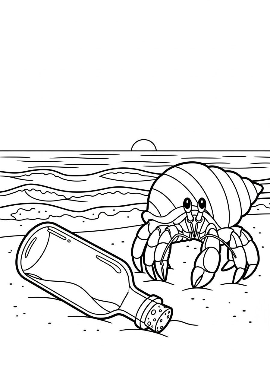 Paguro 8 disegni di paguro da colorare e stampare