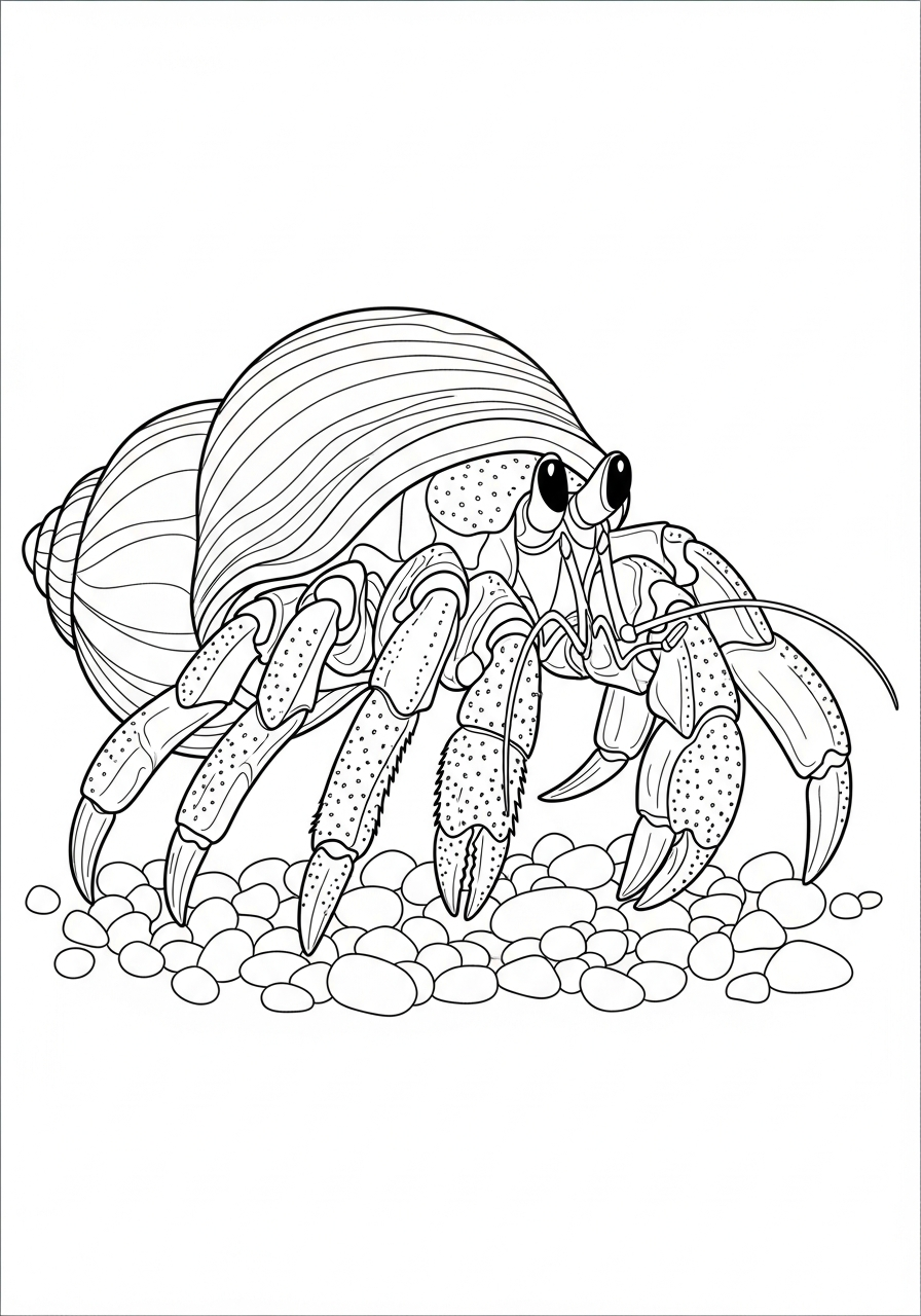 Paguro 18 disegni da colorare gratis paguro 1