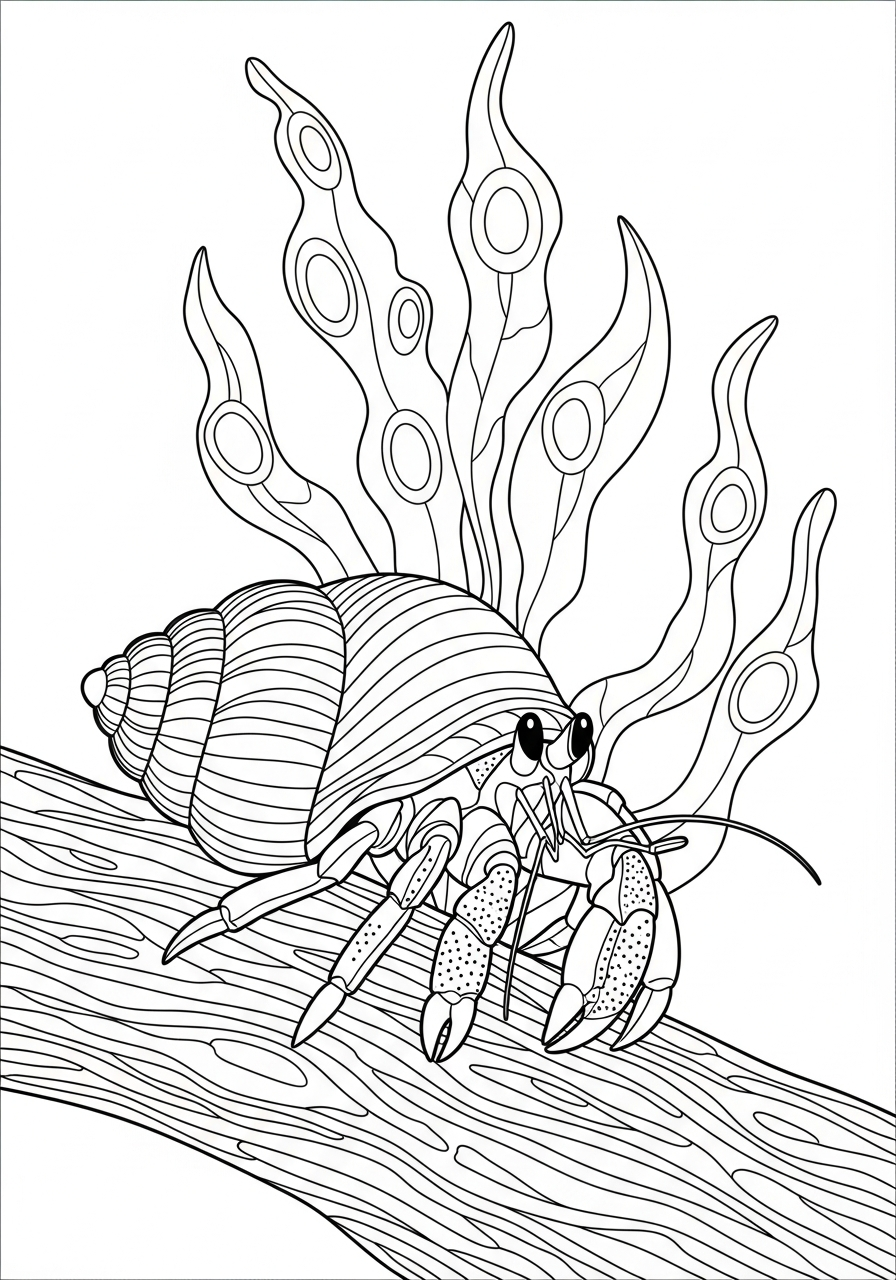 Paguro 16 paguro disegni da colorare per bambini maschi