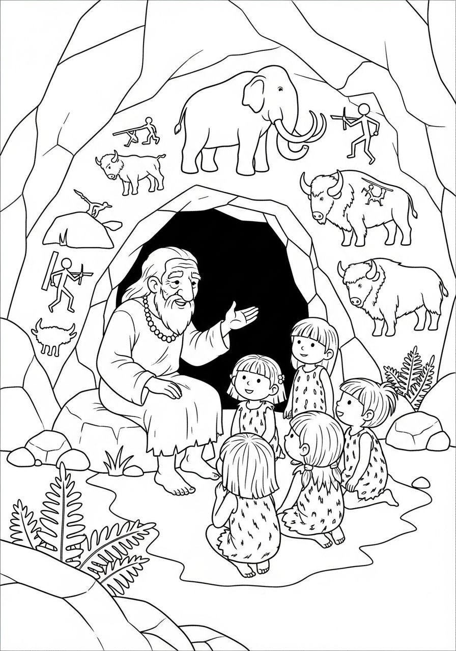 Popoli primitivi 4 immagine popoli primitivi da colorare