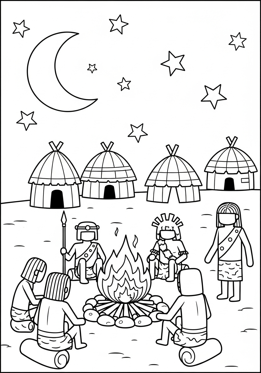 Popoli primitivi 3 da colorare popoli primitivi disegno facile bambini