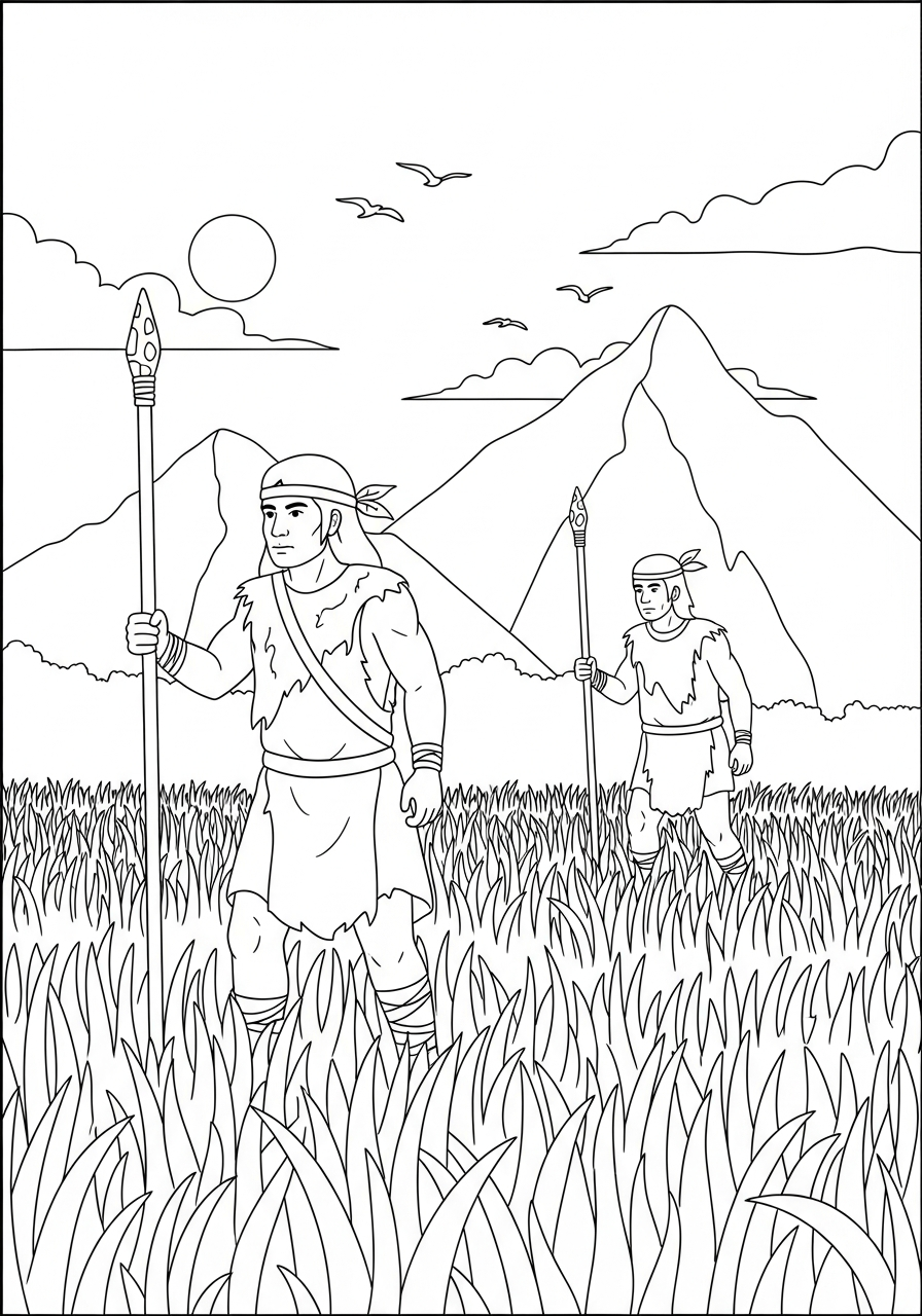 Popoli primitivi 15 disegno popoli primitivi da colorare per bambini