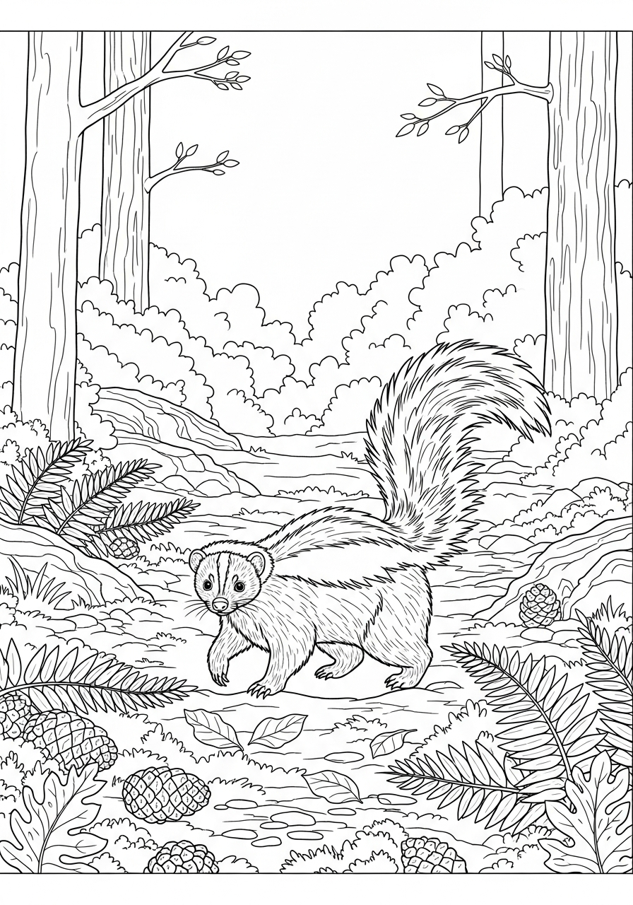 disegni da stampare e colorare puzzola