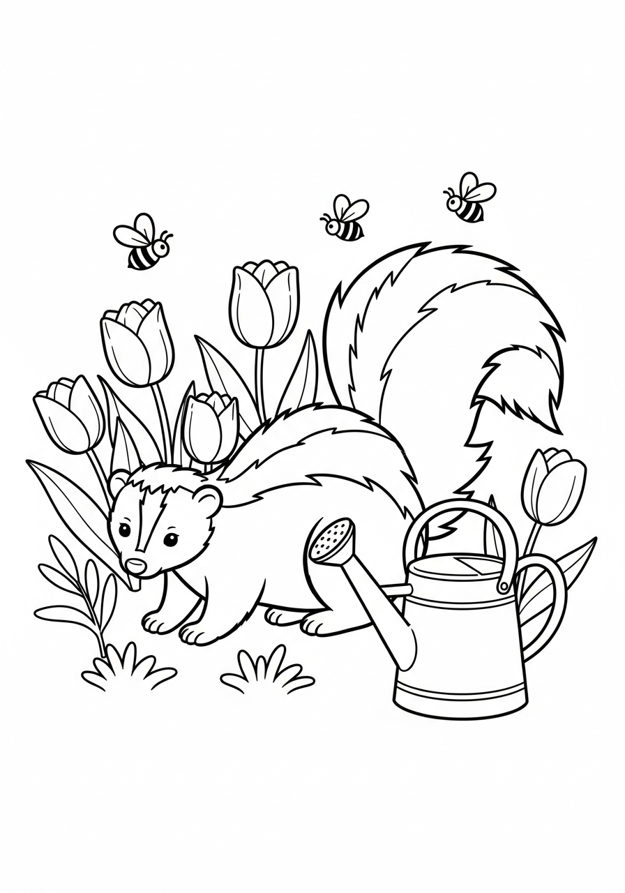 disegni da colorare puzzola