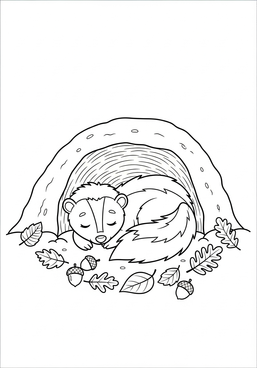 disegni di puzzola da colorare 1