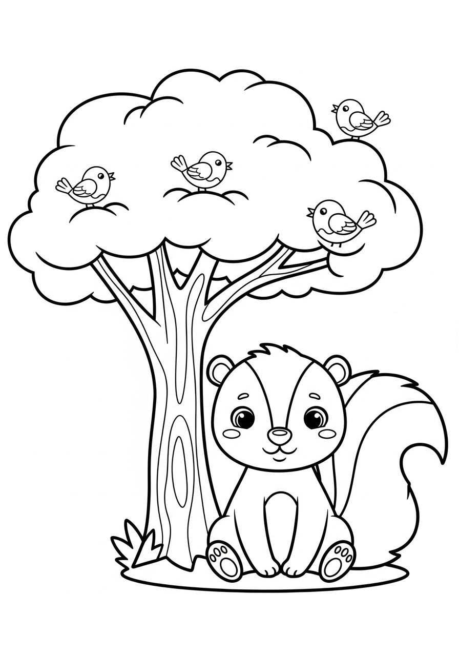 puzzola disegno da colorare facile 1