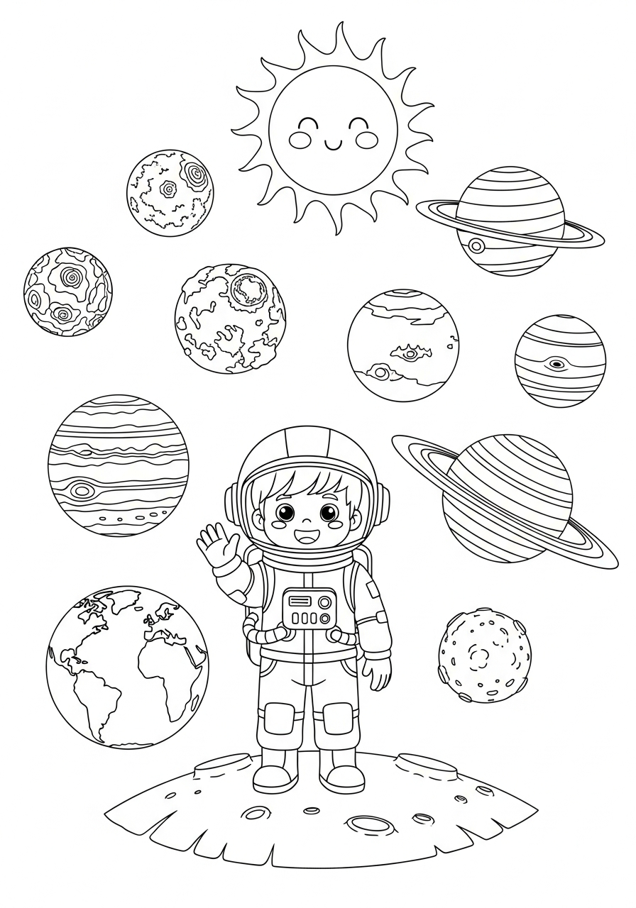 Sistema Solare 14 disegni da colorare sistema solare pdf