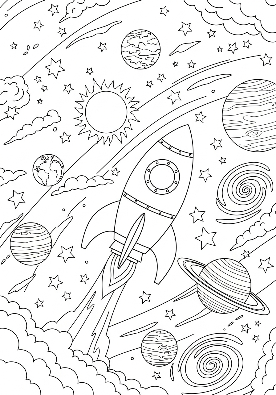 Sistema Solare 10 sistema solare da colorare