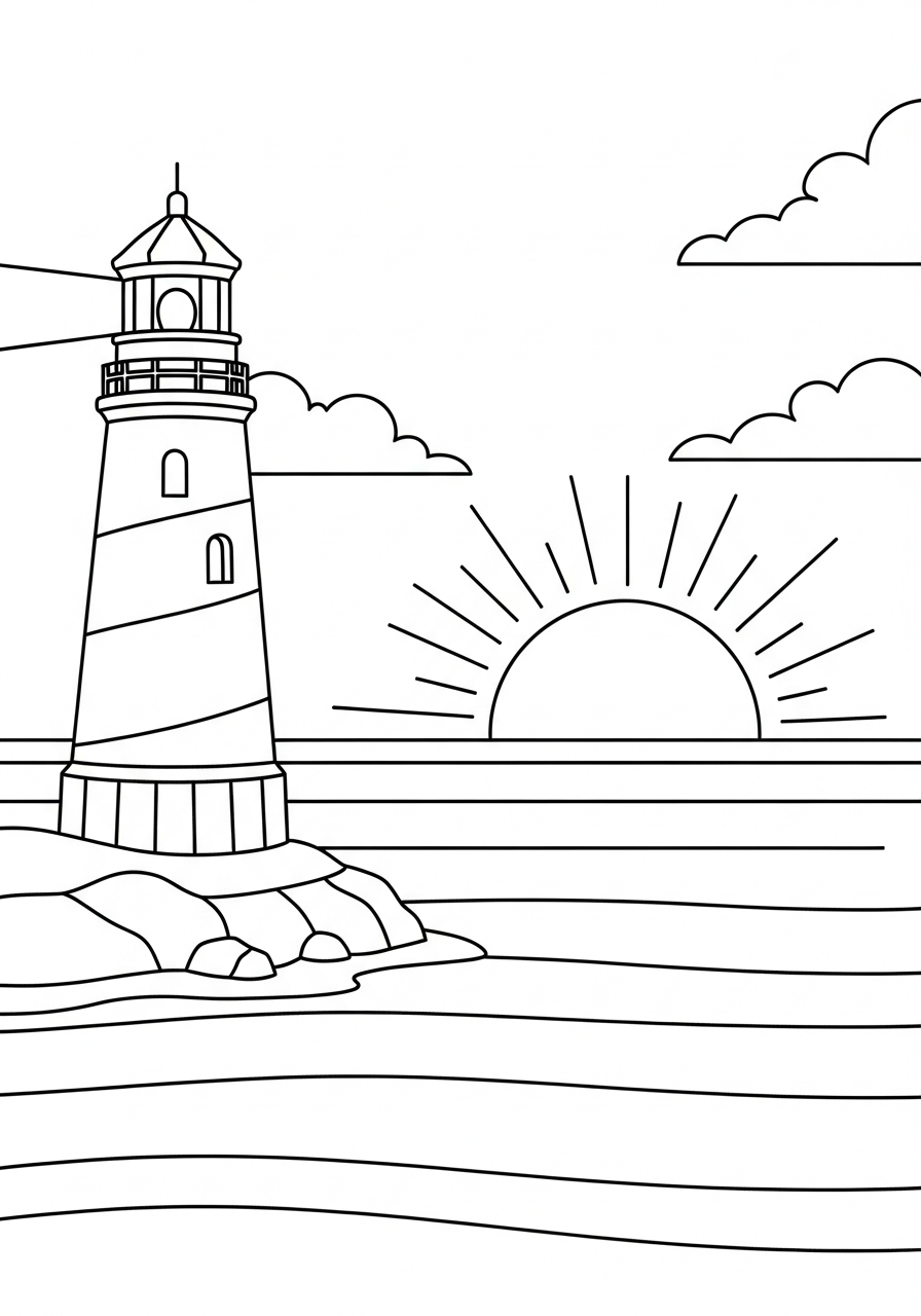 disegni faro da colorare pdf