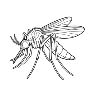 Zanzara da colorare thumbnail