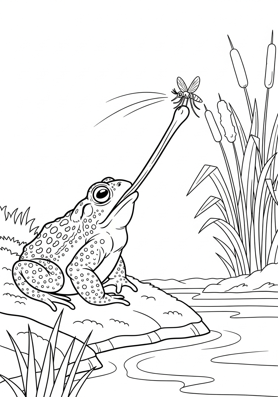 disegni rospo da colorare e stampare