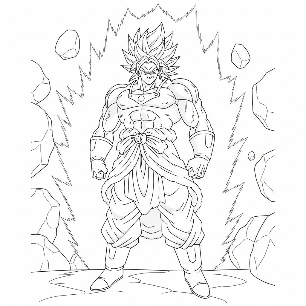 Broly da colorare thumbnail