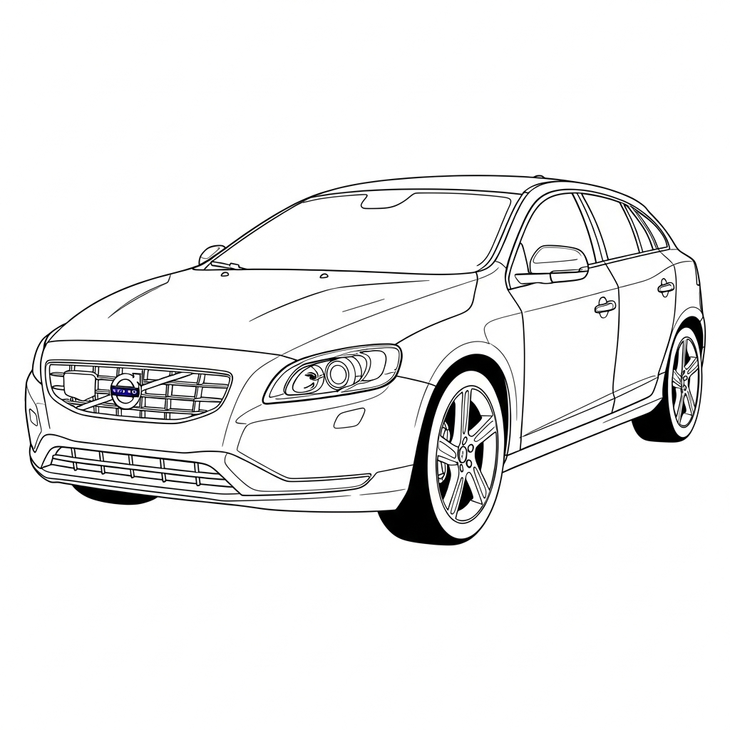 Volvo da colorare thumbnail