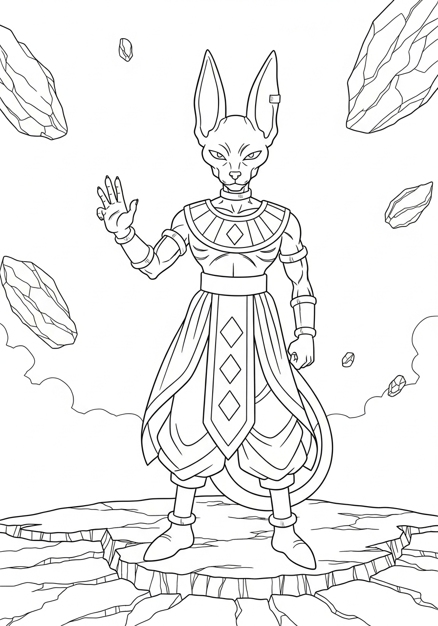 immagine Beerus da colorare