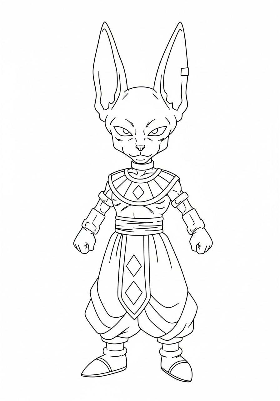 immagini Beerus da colorare e stampare