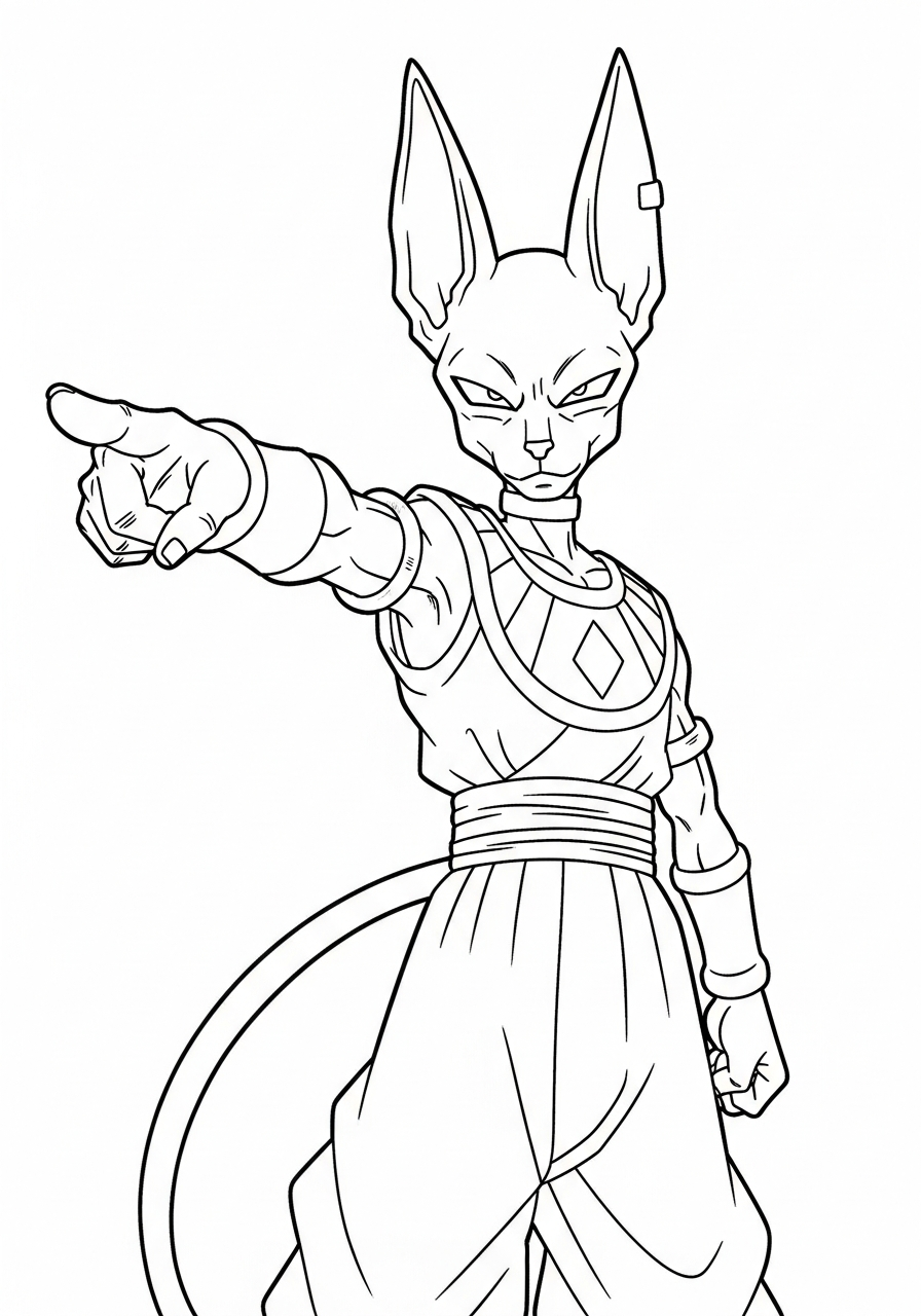 disegni da colorare per bambini pdf Beerus