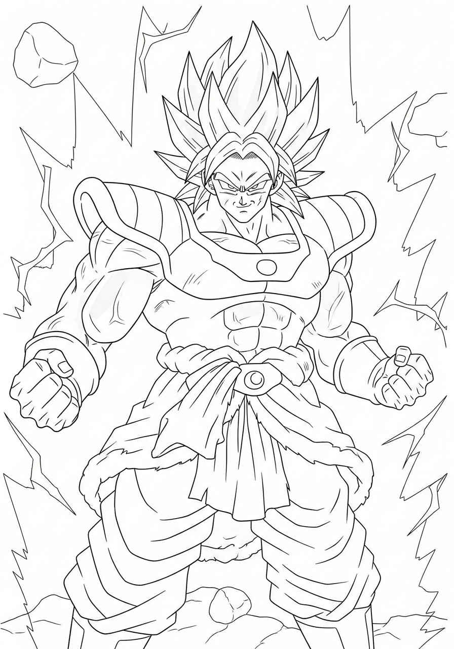 immagini Broly da colorare e stampare