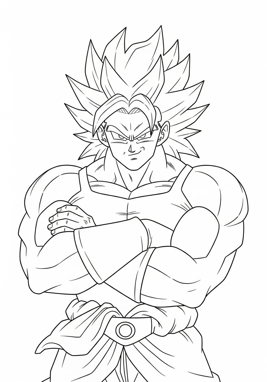 disegni Broly da colorare per bambini