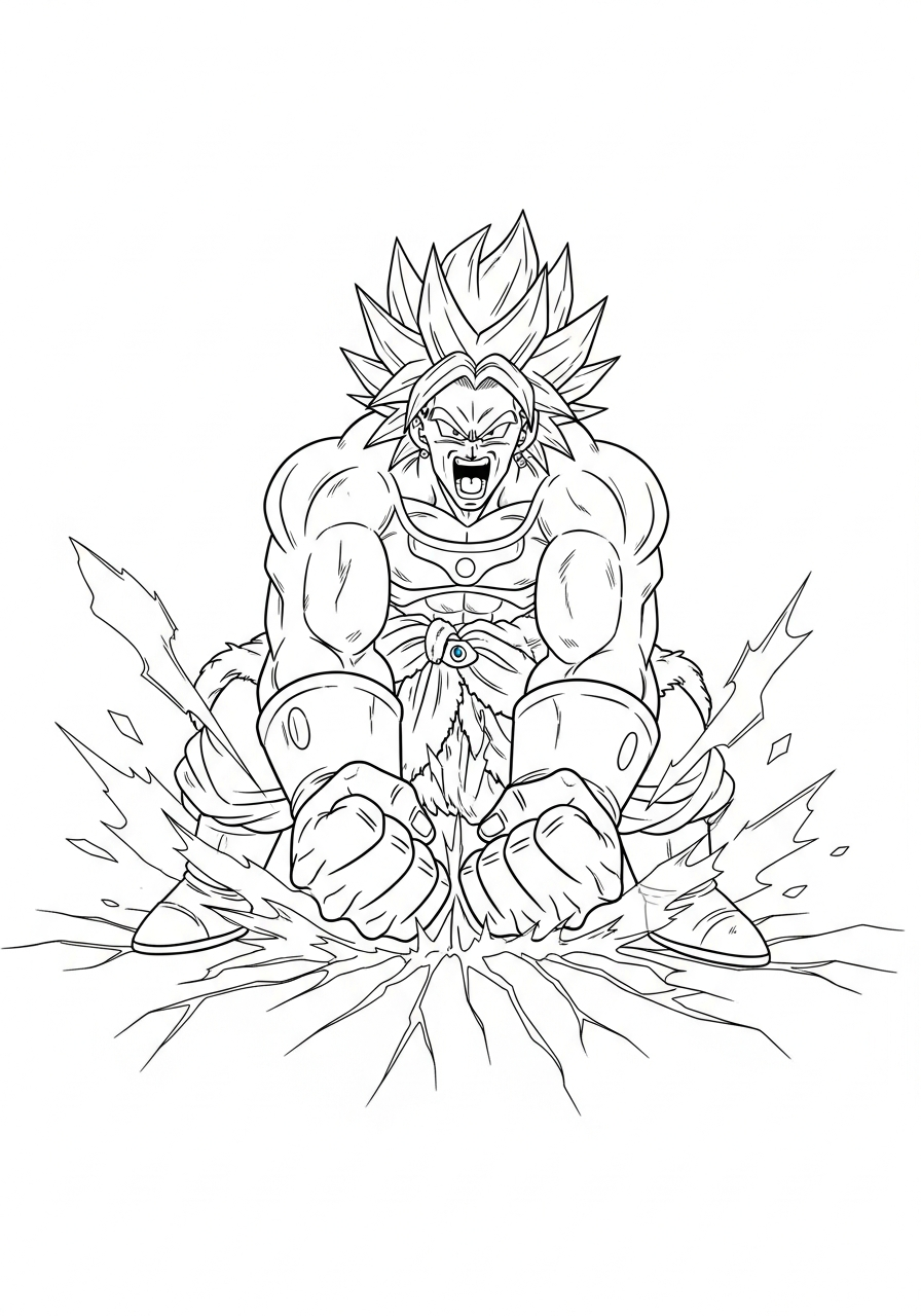 immagine da colorare Broly