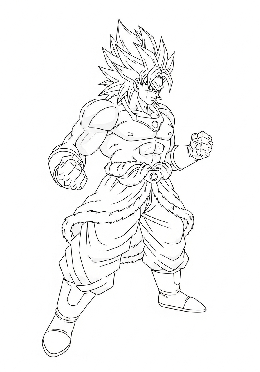 immagini da colorare di Broly