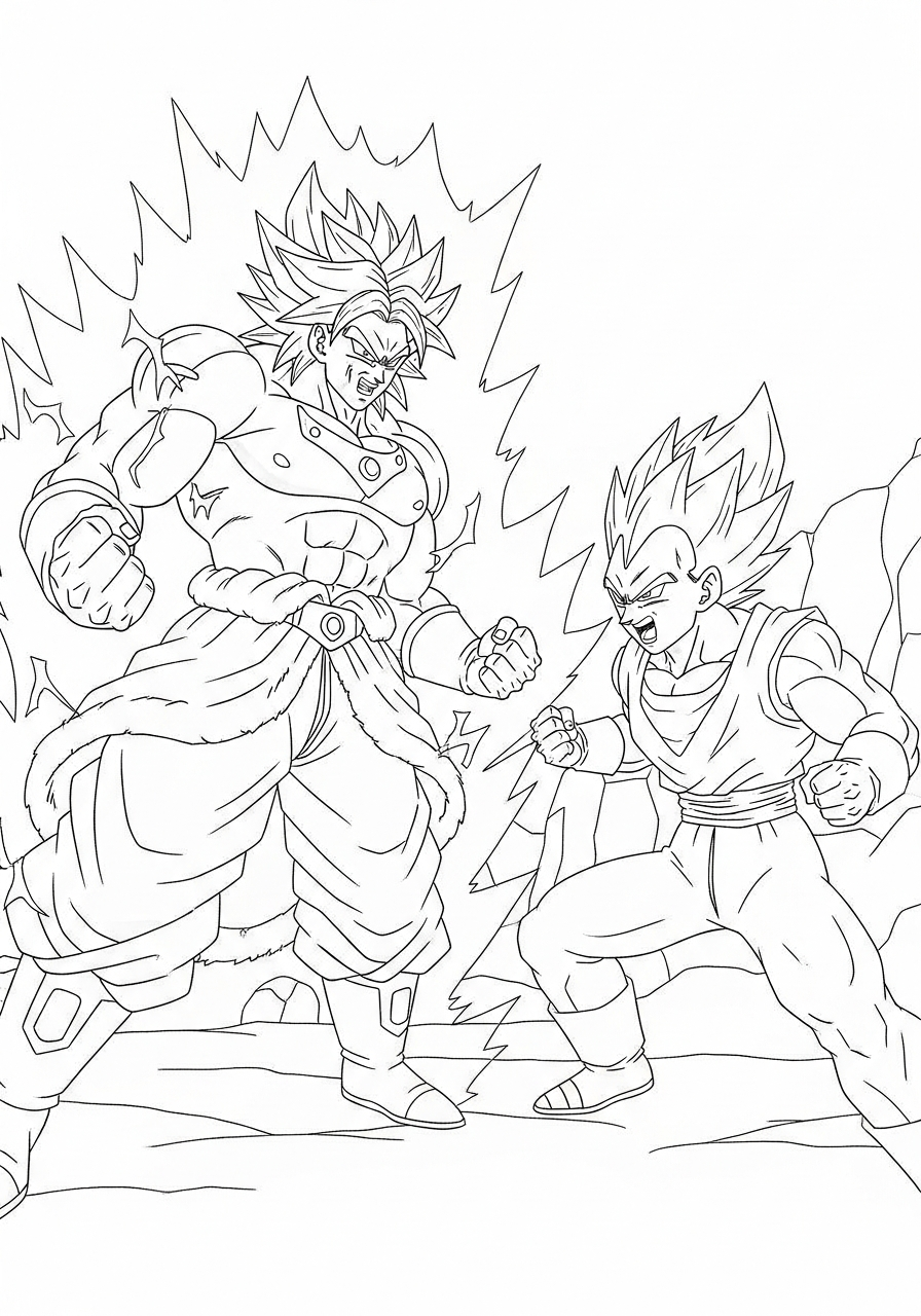 disegni di Broly da colorare da stampare