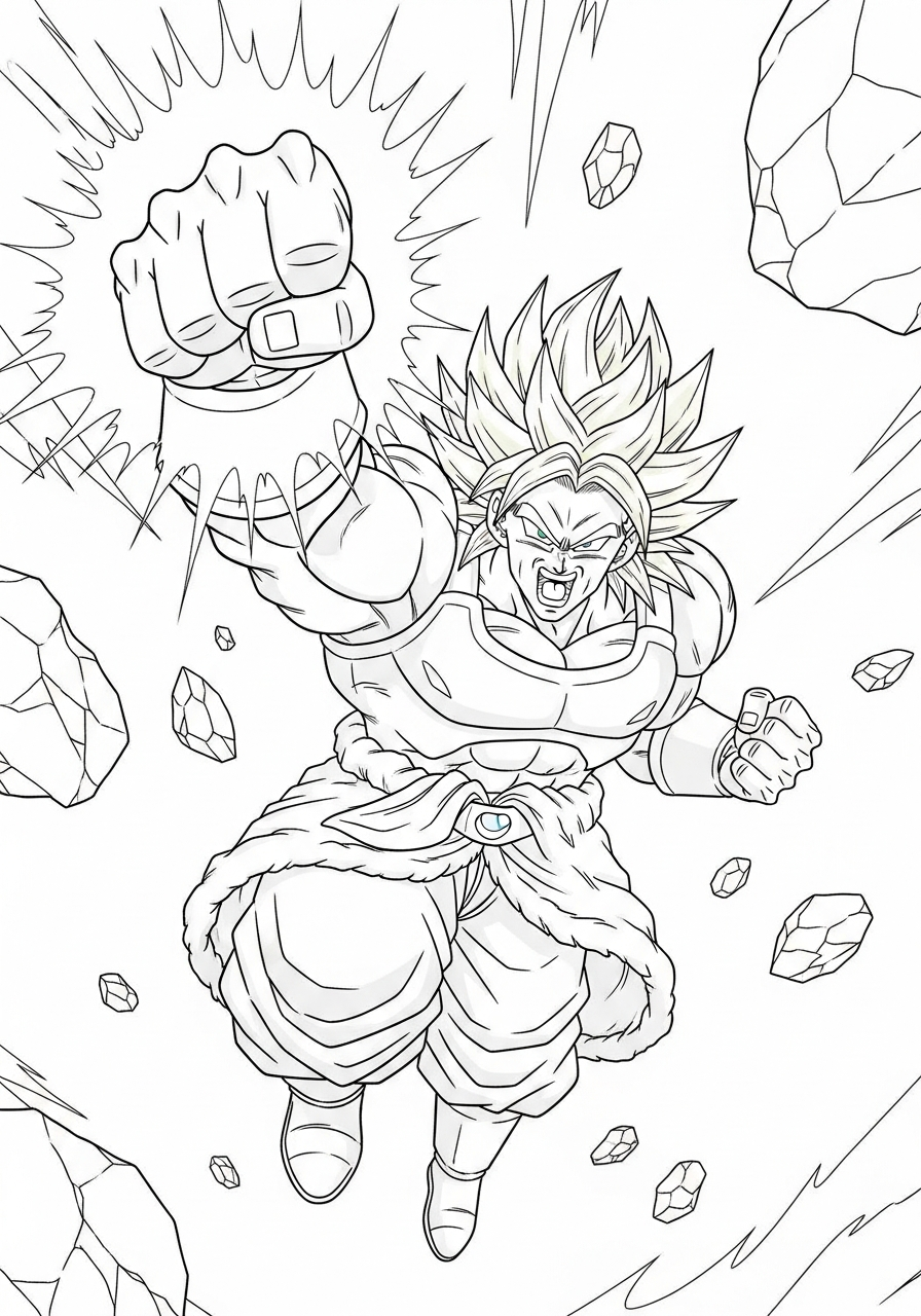 Broly da colorare e stampare