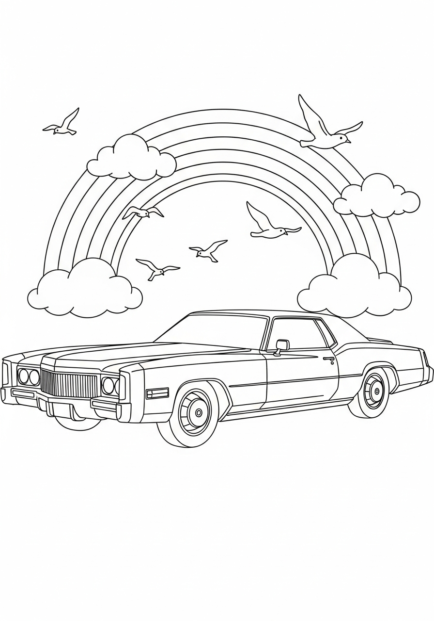 Cadillac 12 disegni da colorare gratis Cadillac 1