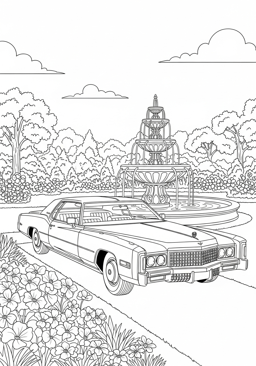 Cadillac 11 disegni da colorare per bambini pdf Cadillac